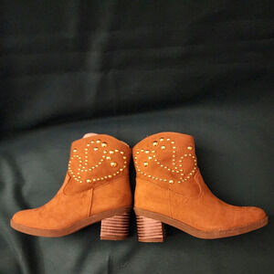 Girls Michael Kors Fawn Desert Boots, Sz 2, New In Box